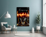 Frequency Glass Wall Art.