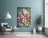 Graffiti Glass Wall Art.