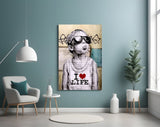 I Love Life Glass Wall Art.
