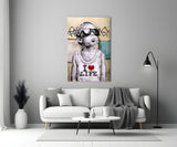 I Love Life Glass Wall Art.