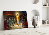 Jesus Glass Wall Art.