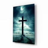 Cross Glass Wall Art.