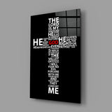 Cross Glass Wall Art.