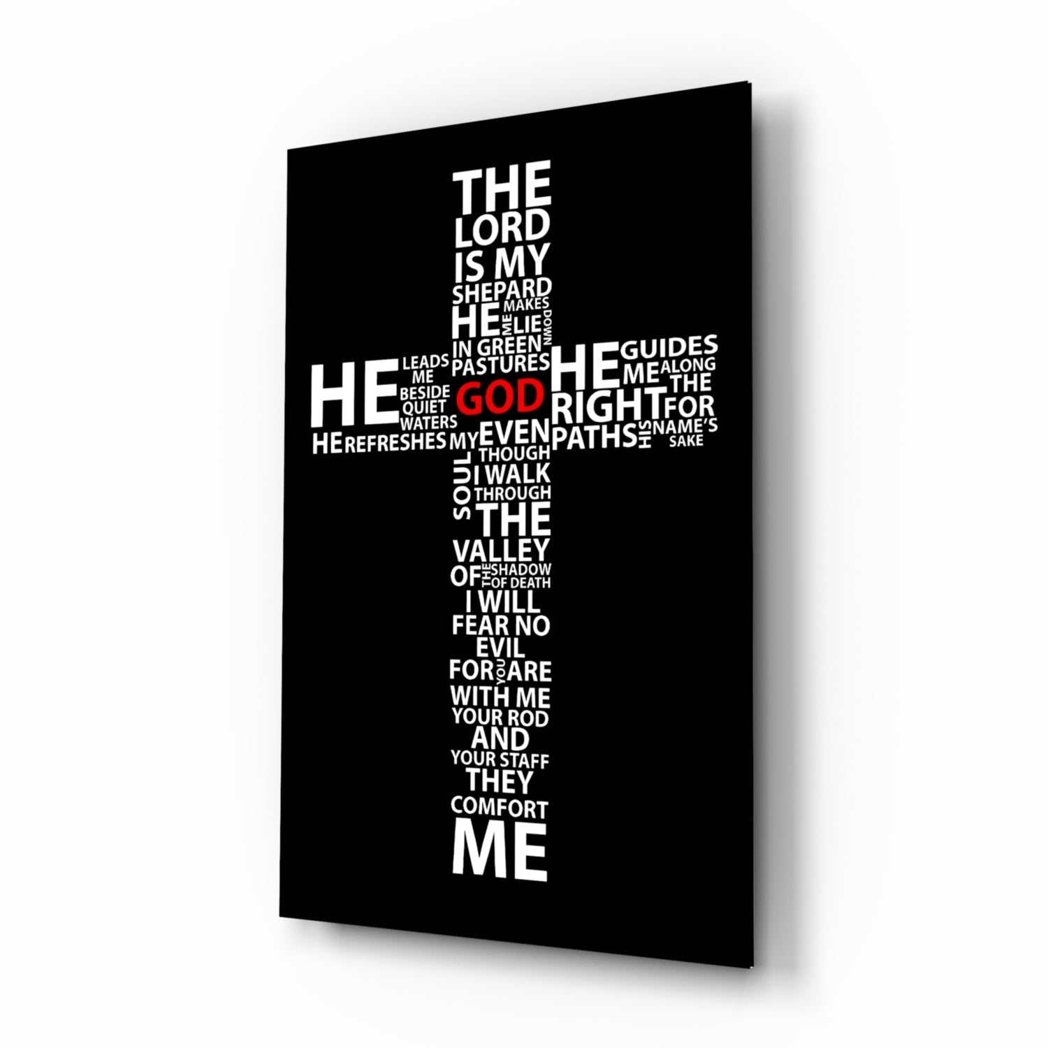 Cross Glass Wall Art.