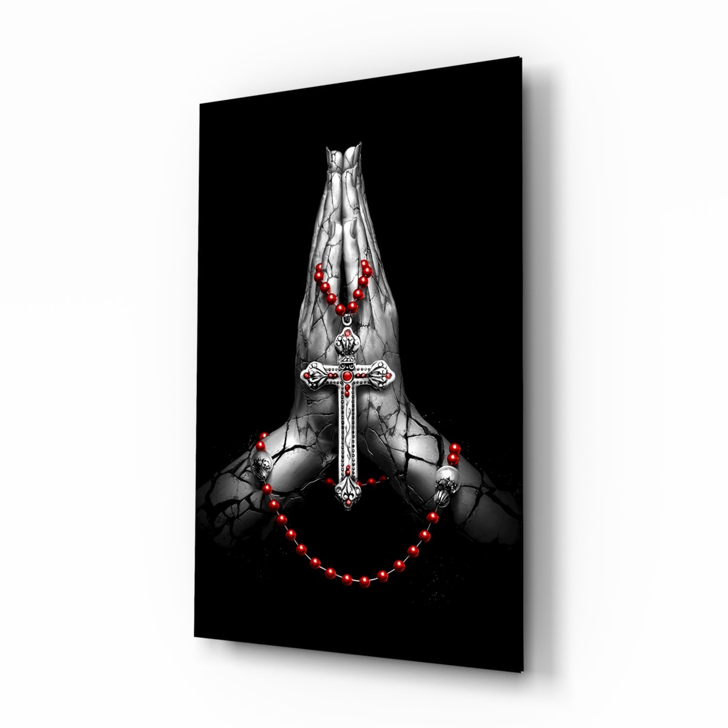 Cross Glass Wall Art.