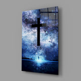 Cross Glass Wall Art.