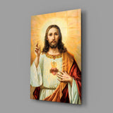 Jesus Glass Wall Art.