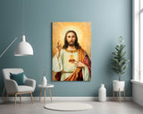 Jesus Glass Wall Art.