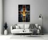 Lion Glass Wall Art.