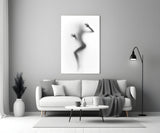 Woman Shadow Glass Wall Art.