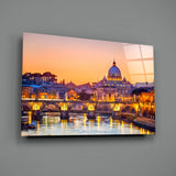 St. Peter's Basilica Glass Wall Art.