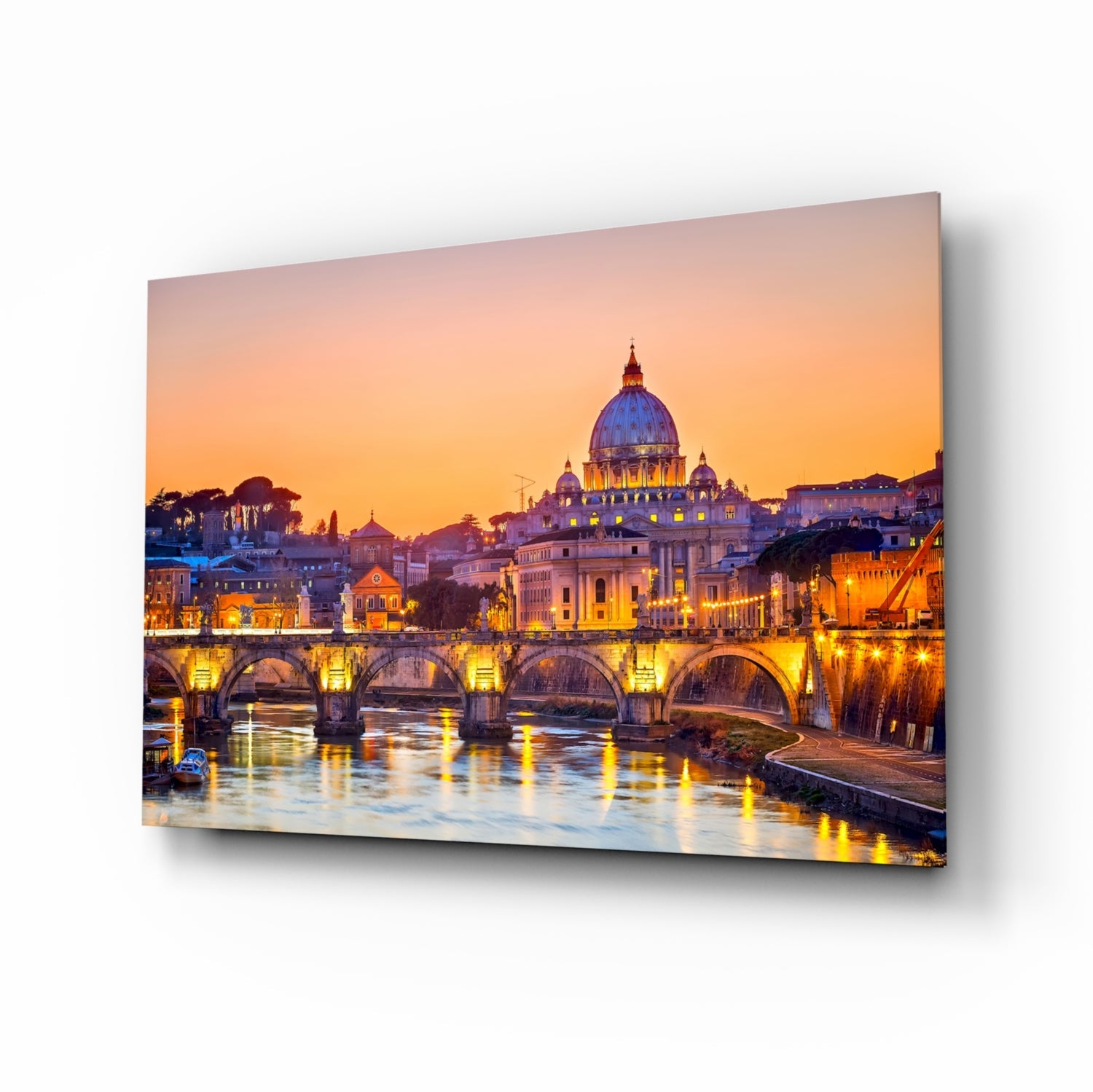 St. Peter's Basilica Glass Wall Art.