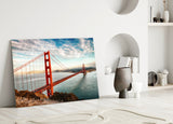 Golden Gate Bridge Glass Wall Art.