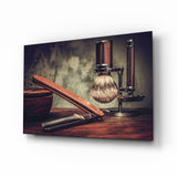 Vintage Shave Glass Wall Art.