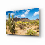Cactuses Glass Wall Art.