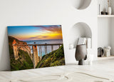 Bixby Creek Bridge Glass Wall Art.
