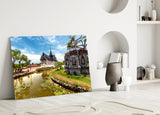 Small Village Glass Wall Art.