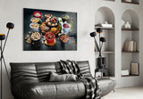Nuts Glass Wall Art.