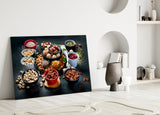 Nuts Glass Wall Art.