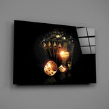Gambler's Guns Glass Wall Art.