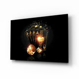 Gambler's Guns Glass Wall Art.