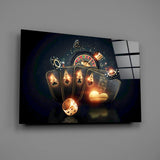 Gambler's Guns Glass Wall Art.