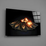 Gambler's Guns Glass Wall Art.