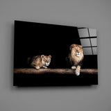 Leo Family Glass Wall Art.