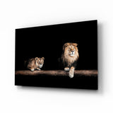 Leo Family Glass Wall Art.