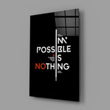 Motivational Glass Wall Art.