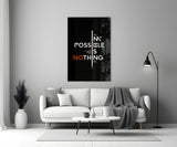 Motivational Glass Wall Art.