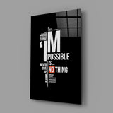 Motivational Glass Wall Art.