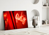 Entertainment Glass Wall Art.