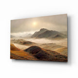 Mountain View Glass Wall Art.