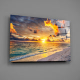 Sea View Glass Wall Art.