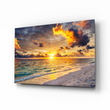 Sea View Glass Wall Art.