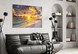 Sea View Glass Wall Art.
