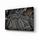 The Art Of Barbering Glass Wall Art.