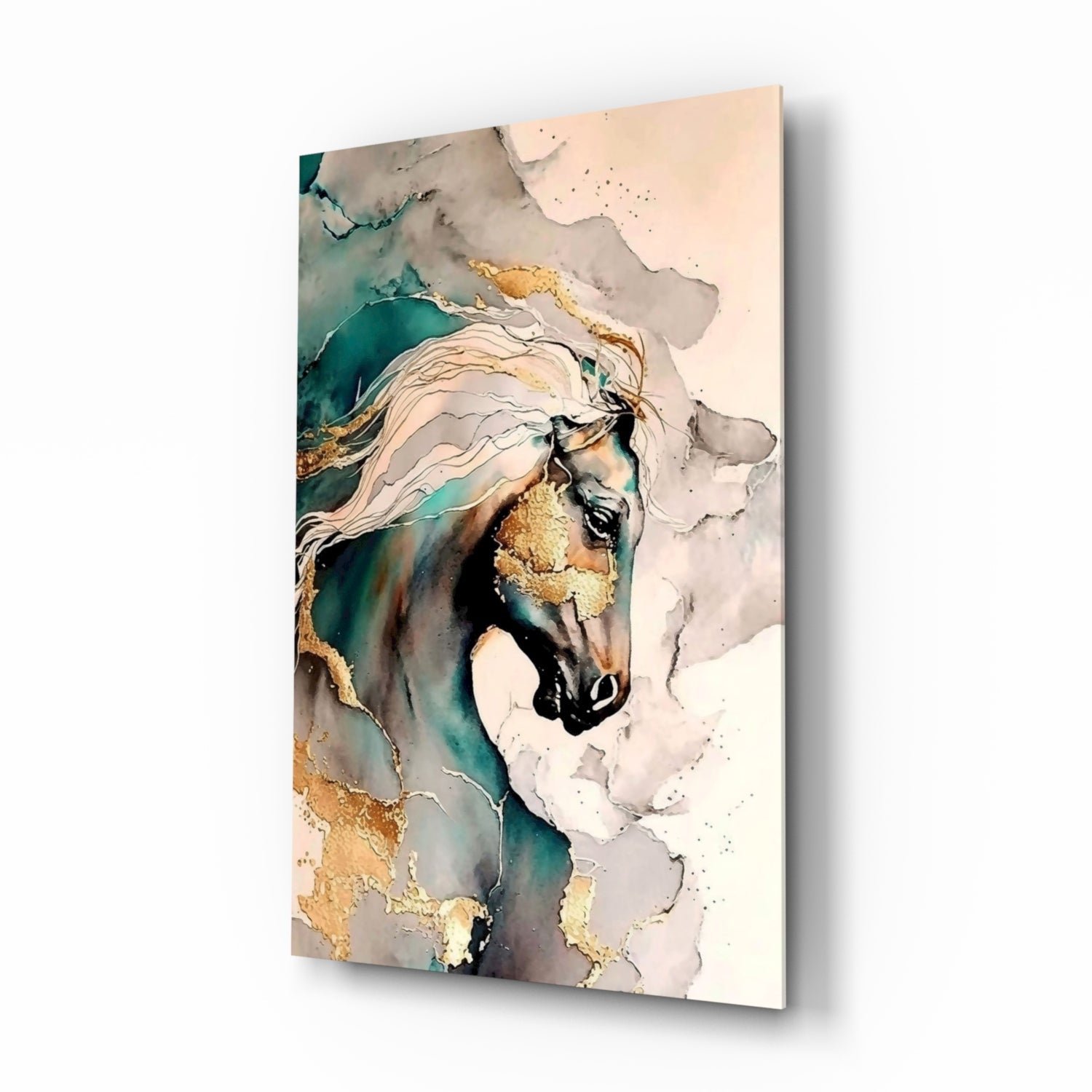 Horse Art Glass Wall Art.