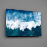 Waves Glass Wall Art.