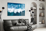 Waves Glass Wall Art.