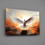 Pigeon Glass Wall Art.