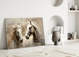 Horse Art Glass Wall Art.