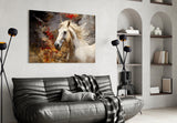 Horse Art Glass Wall Art.