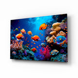 Ocean Life Glass Wall Art.