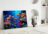Ocean Life Glass Wall Art.