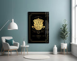 Gemini Zodiac Sign Glass Wall Art.