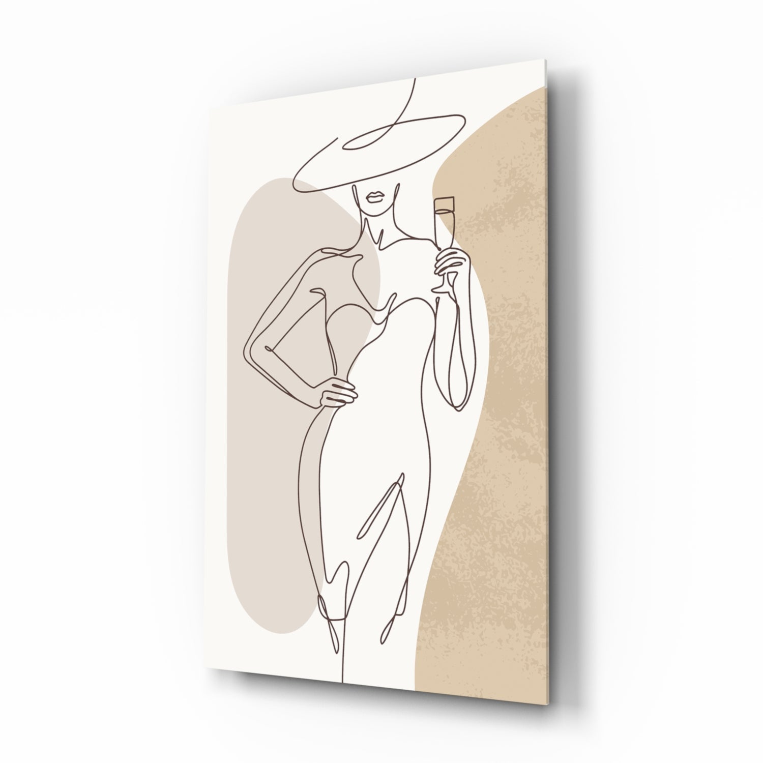 Woman's Art Glass Wall Art.