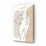 Woman's Art Glass Wall Art.