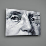 Benjamin Franklin Glass Wall Art | insigneart.co.uk